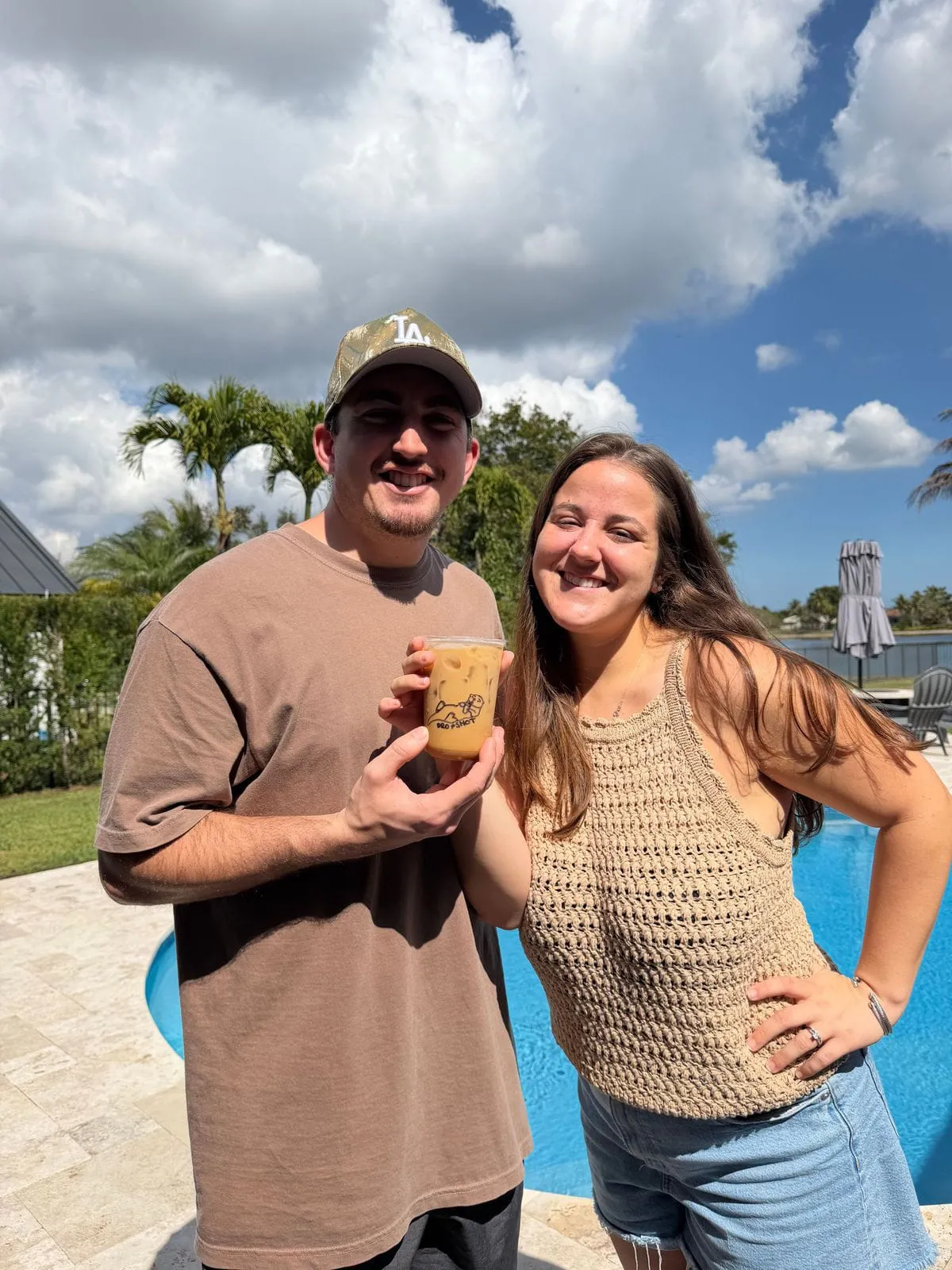 Dropshot Coffee cart at an event